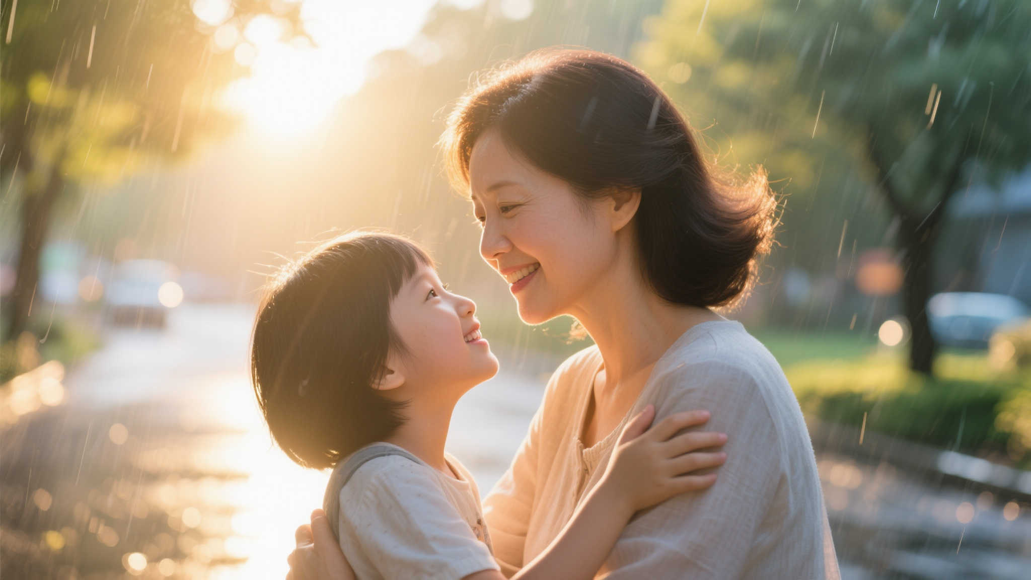 妈妈的爱让世界如她所愿，充满阳光与美好